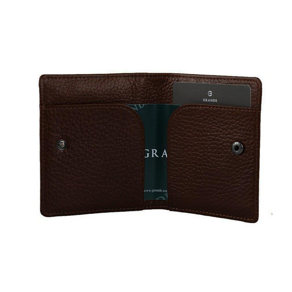 Grande Hakiki Deri Kartlık Cüzdan Kahve 762