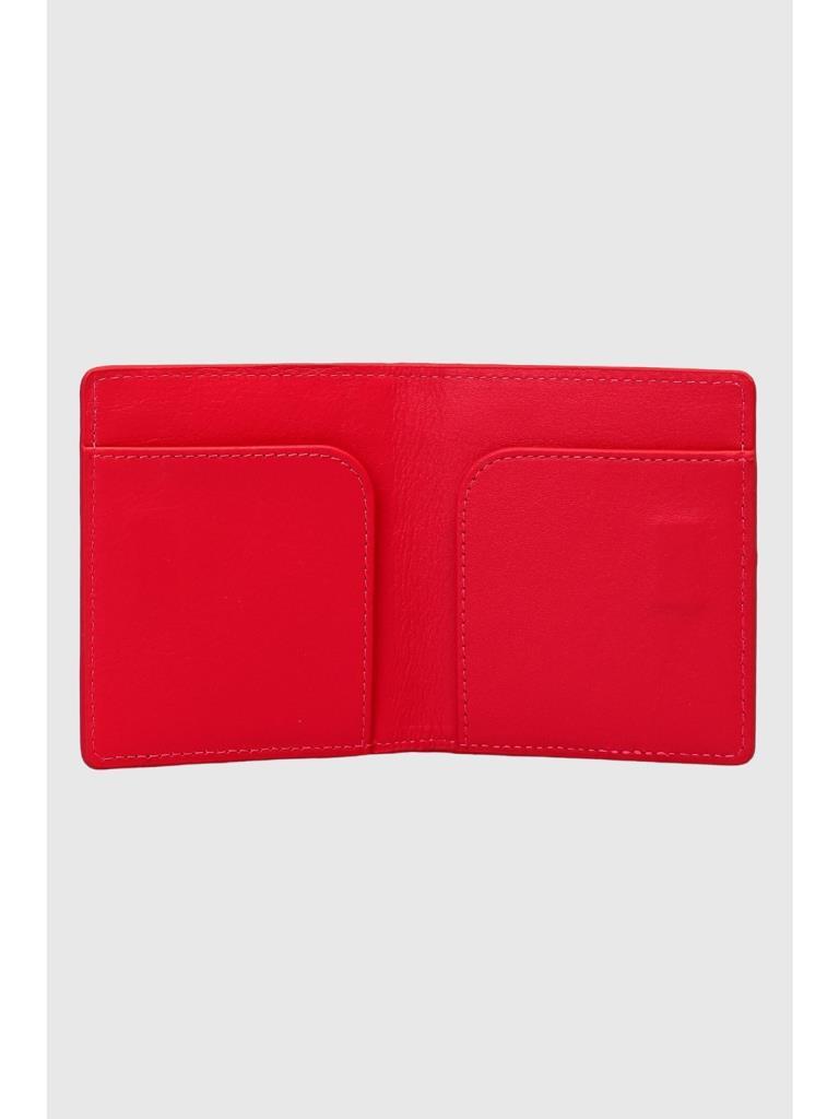 Grande Hakiki Deri Kartlık Cüzdan Kırmızı 762