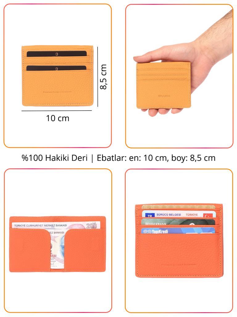 Grande Hakiki Deri Kartlık Cüzdan Siyah 762