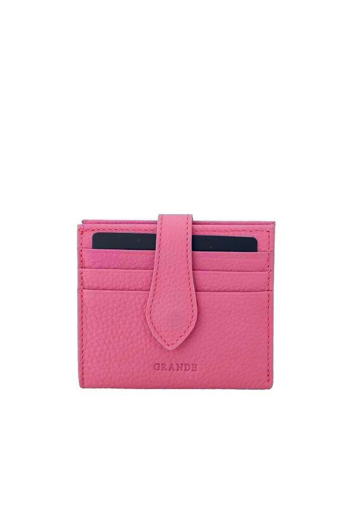 Grande Hakiki Deri Kartlık Fuşya 800