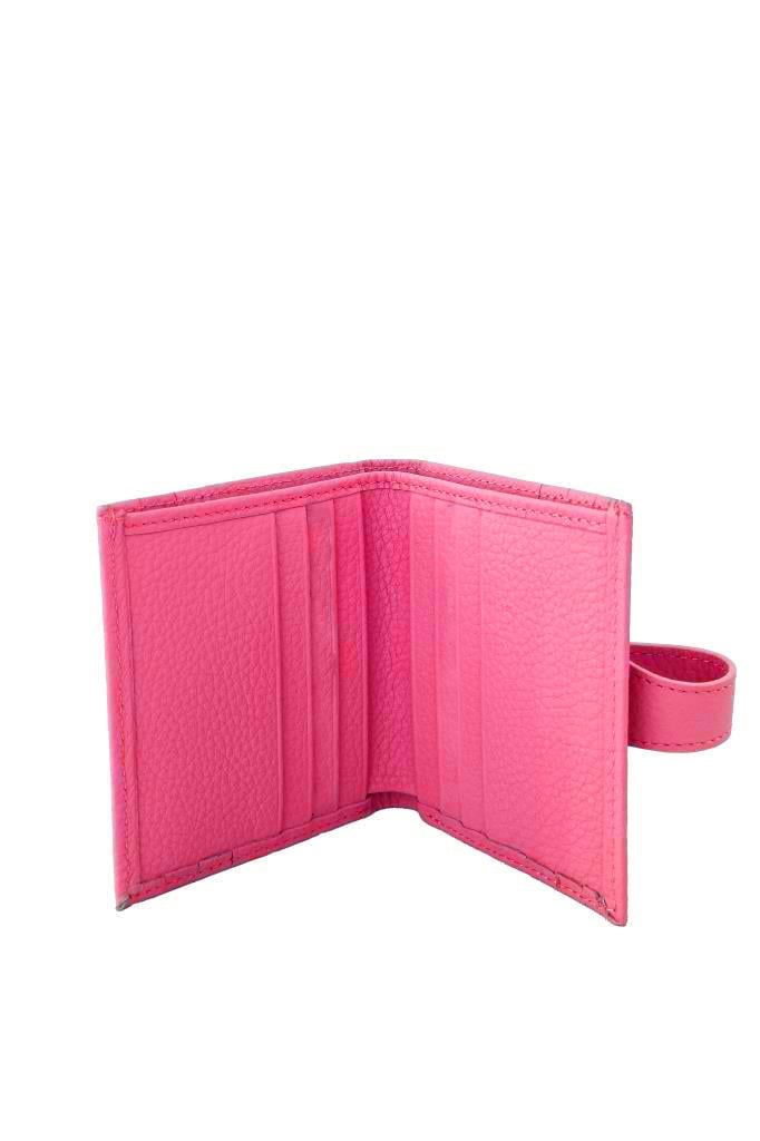 Grande Hakiki Deri Kartlık Fuşya 800