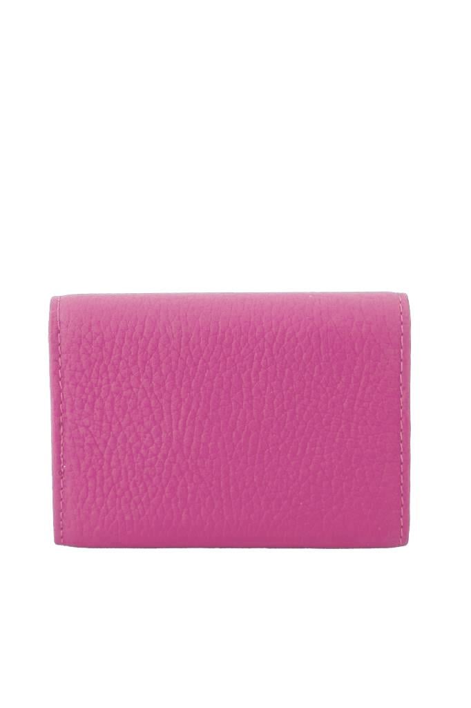 Grande Hakiki Deri Kartlık Fuşya  846