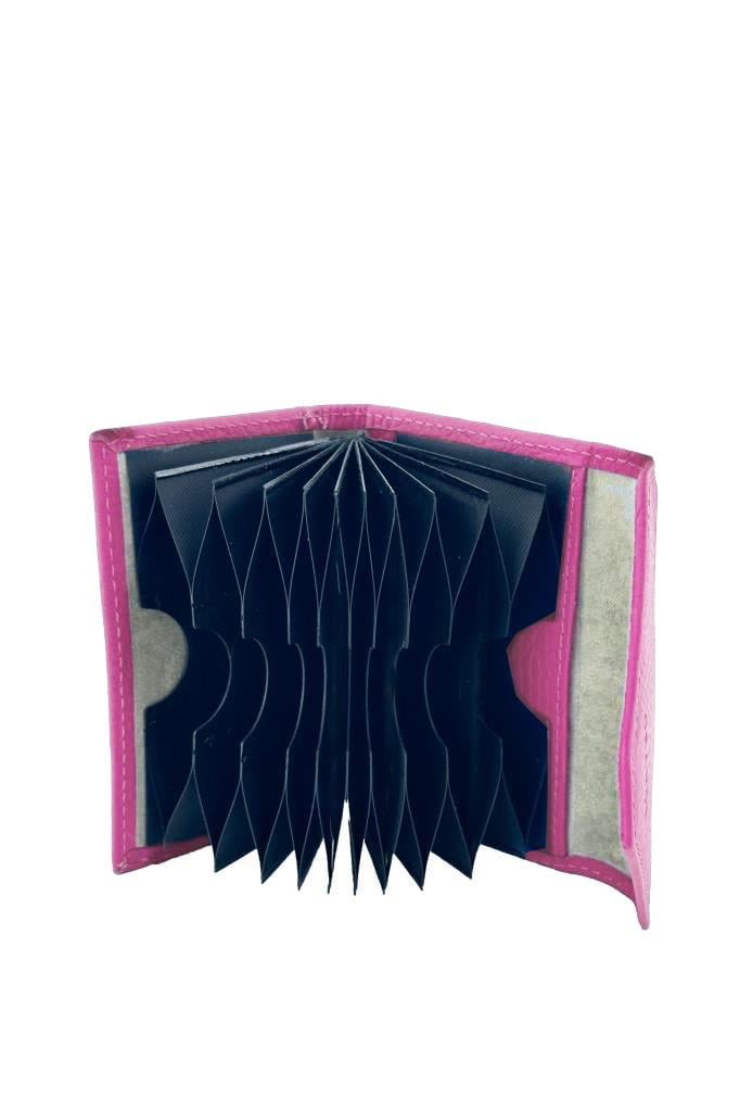 Grande Hakiki Deri Kartlık Fuşya  846