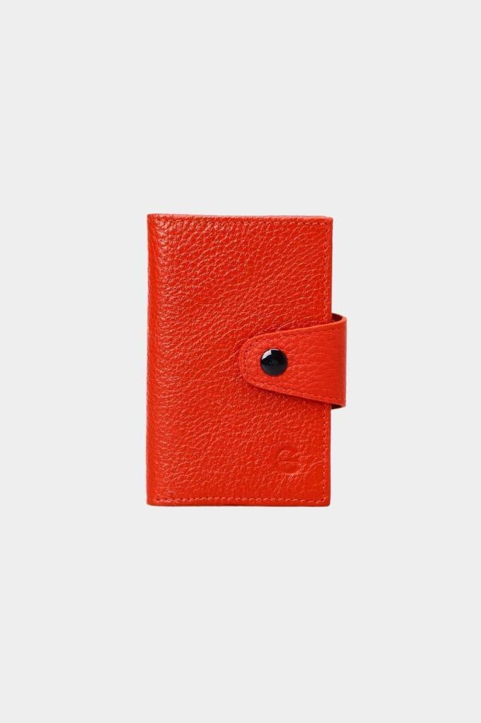 Grande Hakiki Deri Kartlık Kırmızı 827