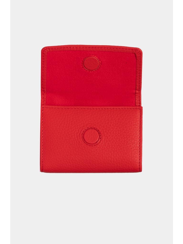 Grande Hakiki Deri Kartlık Kırmızı 841