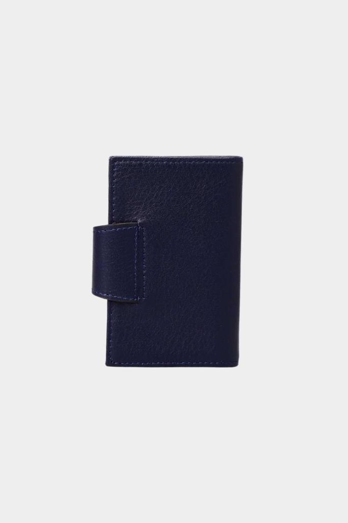 Grande Hakiki Deri Kartlık Lacivert 827