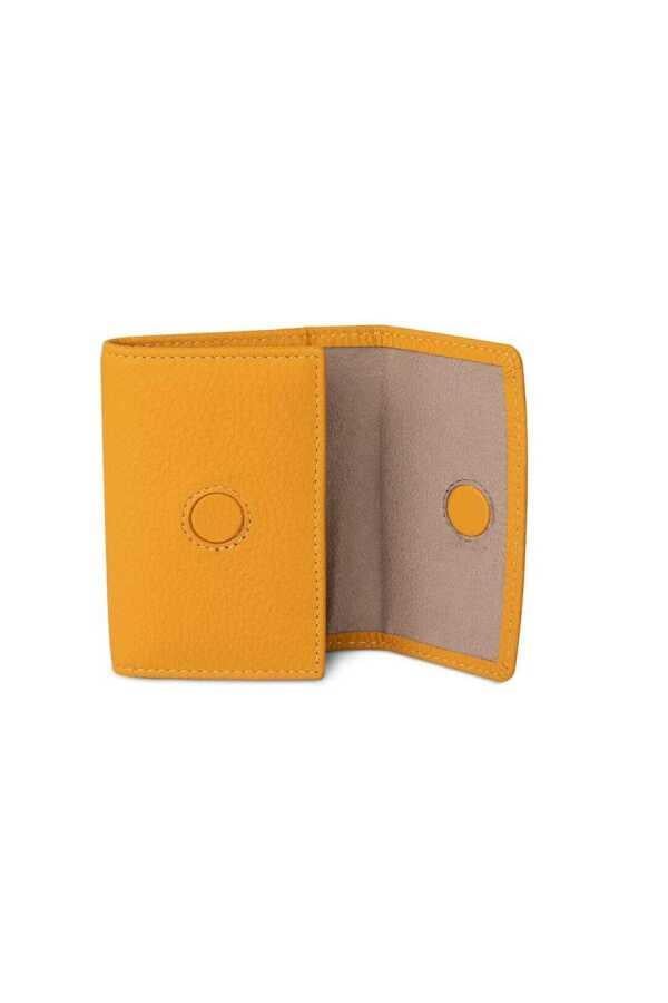 Grande Hakiki Deri Kartlık Sarı 841