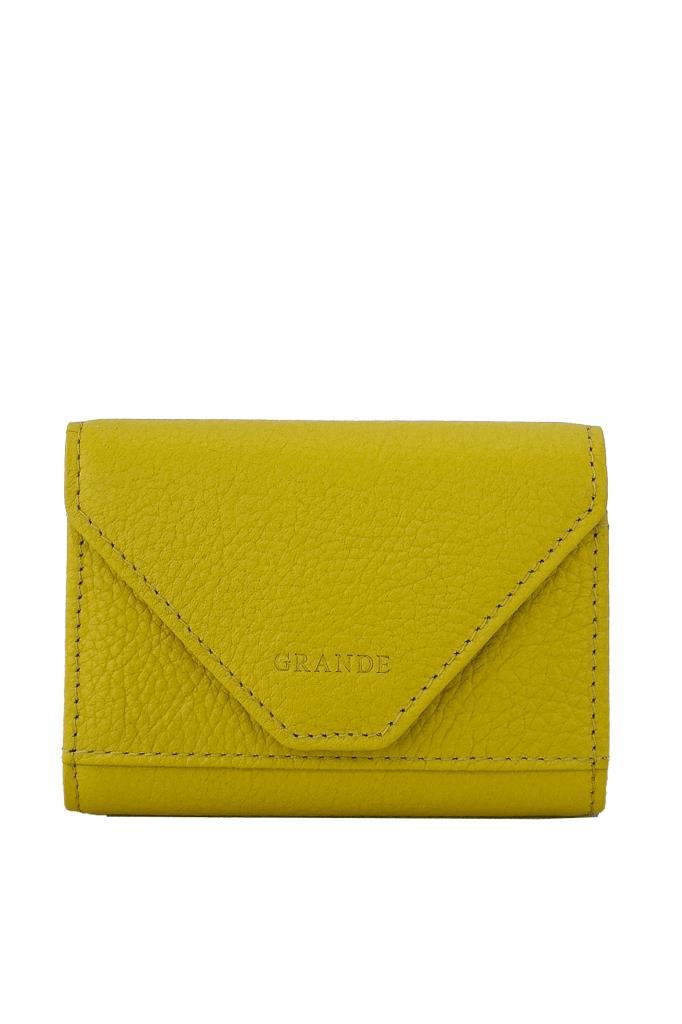 Grande Hakiki Deri Kartlık Sarı 846