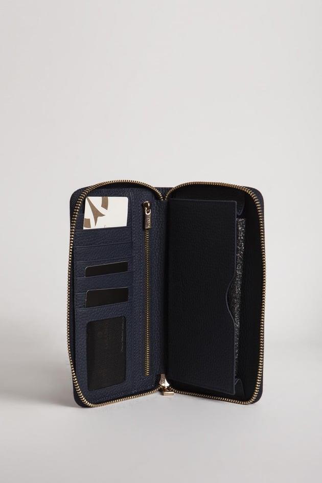 Grande Unisex Hakiki Deri El Portföy Çanta Lacivert 2799