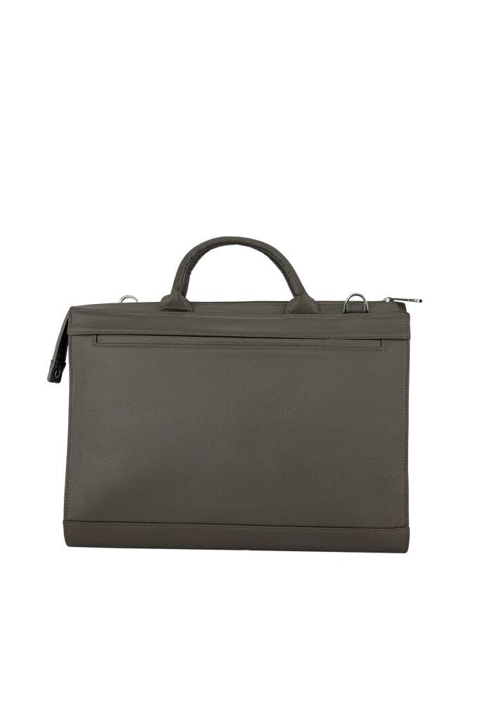 Guard Hakiki Deri Erkek Evrak Çanta Gri 1734