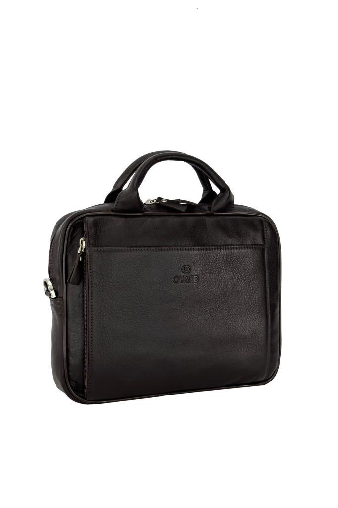 Guard Hakiki Deri Erkek Evrak Çanta Kahve 1726