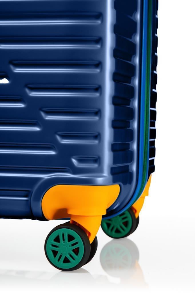 Kabin Boy %100 Polikarbon Valiz 4x2 Teker Lacivert 1088