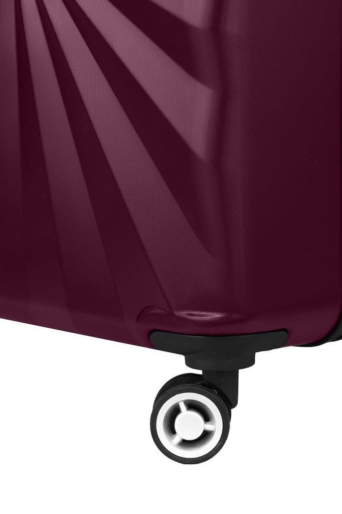 Kabin Boy %100 Polikarbon Valiz 4x2 Teker Bordo 1809