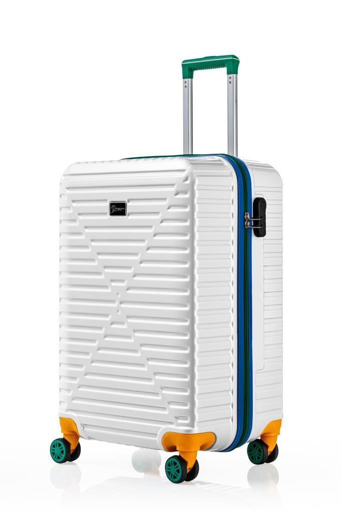 Kabin Boy %100 Polikarbon Valiz 4x2 Teker Beyaz 1088