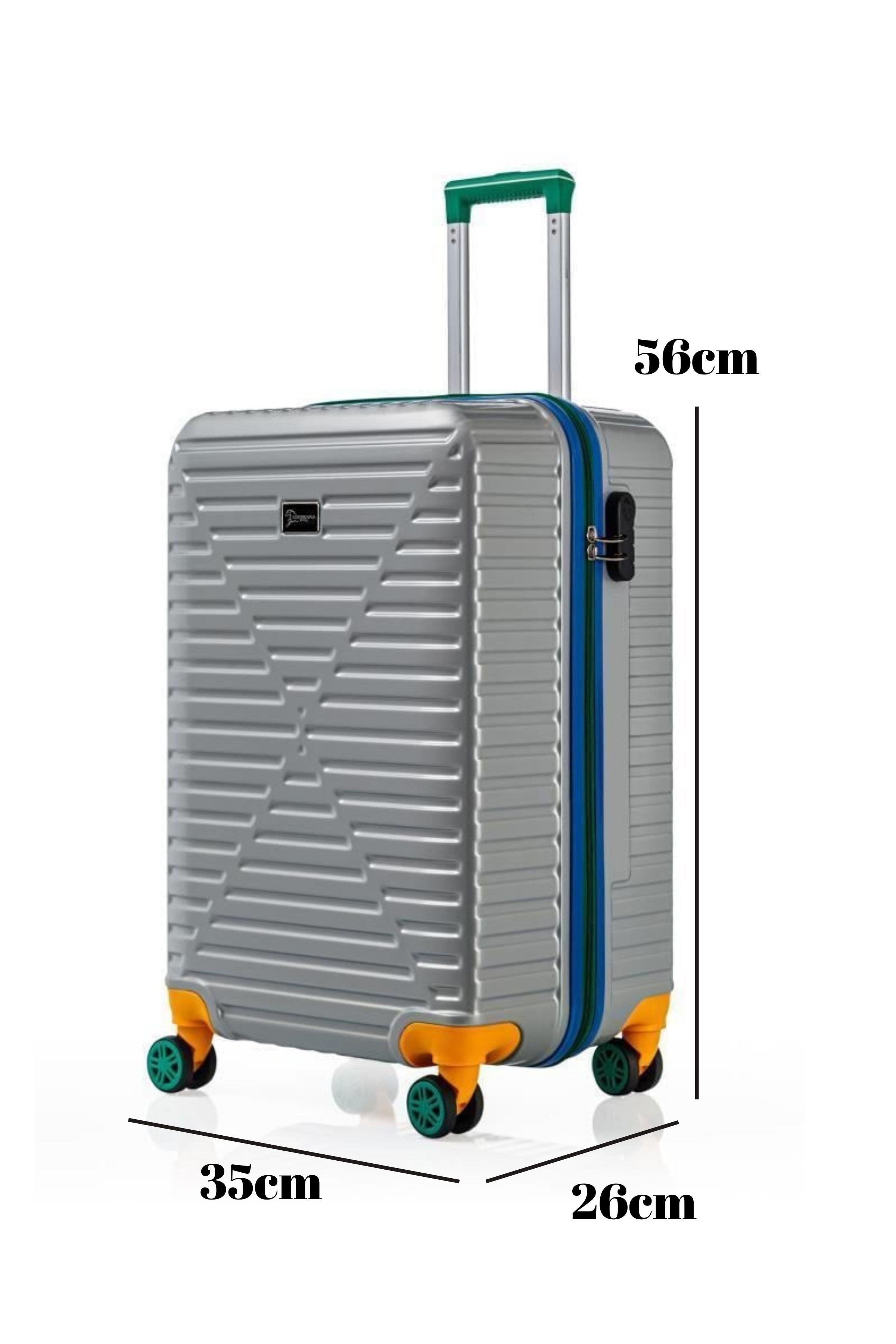 Kabin Boy %100 Polikarbon Valiz 4x2 Teker Gri 1088