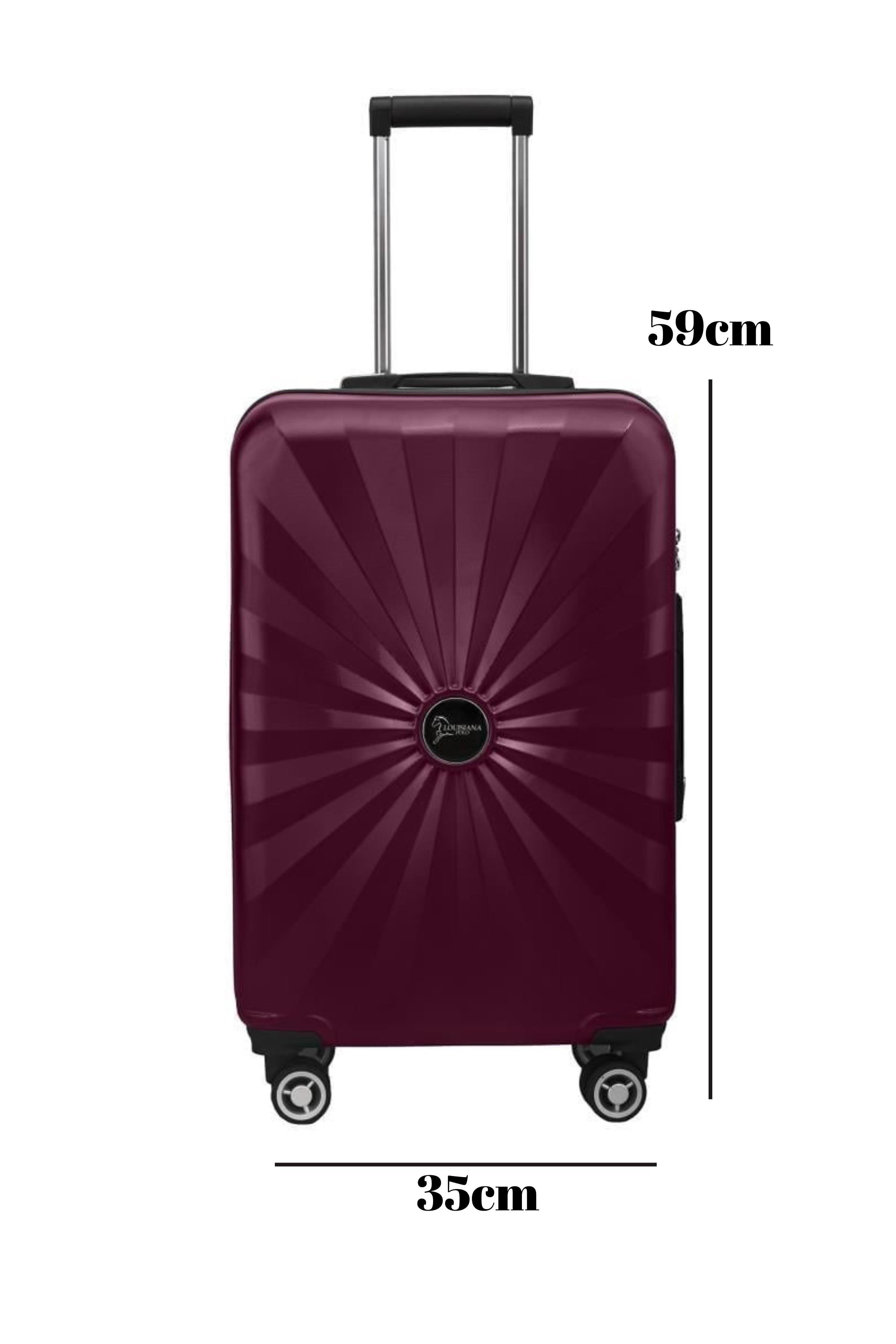 Kabin Boy %100 Polikarbon Valiz 4x2 Teker Bordo 1809