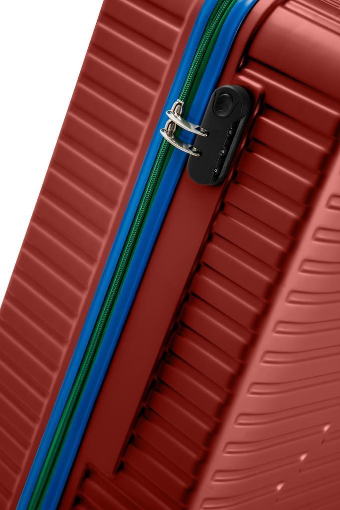 Kabin Boy %100 Polikarbon Valiz 4x2 Teker Bordo 1088