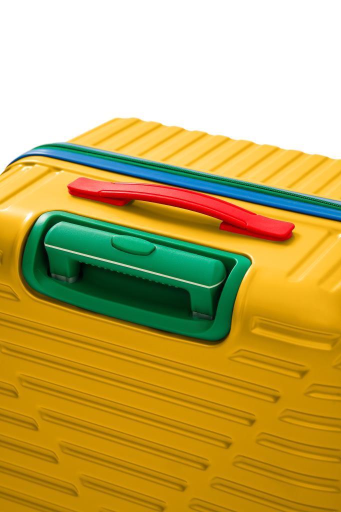 Kabin Boy %100 Polikarbon Valiz 4x2 Teker Sarı 1088