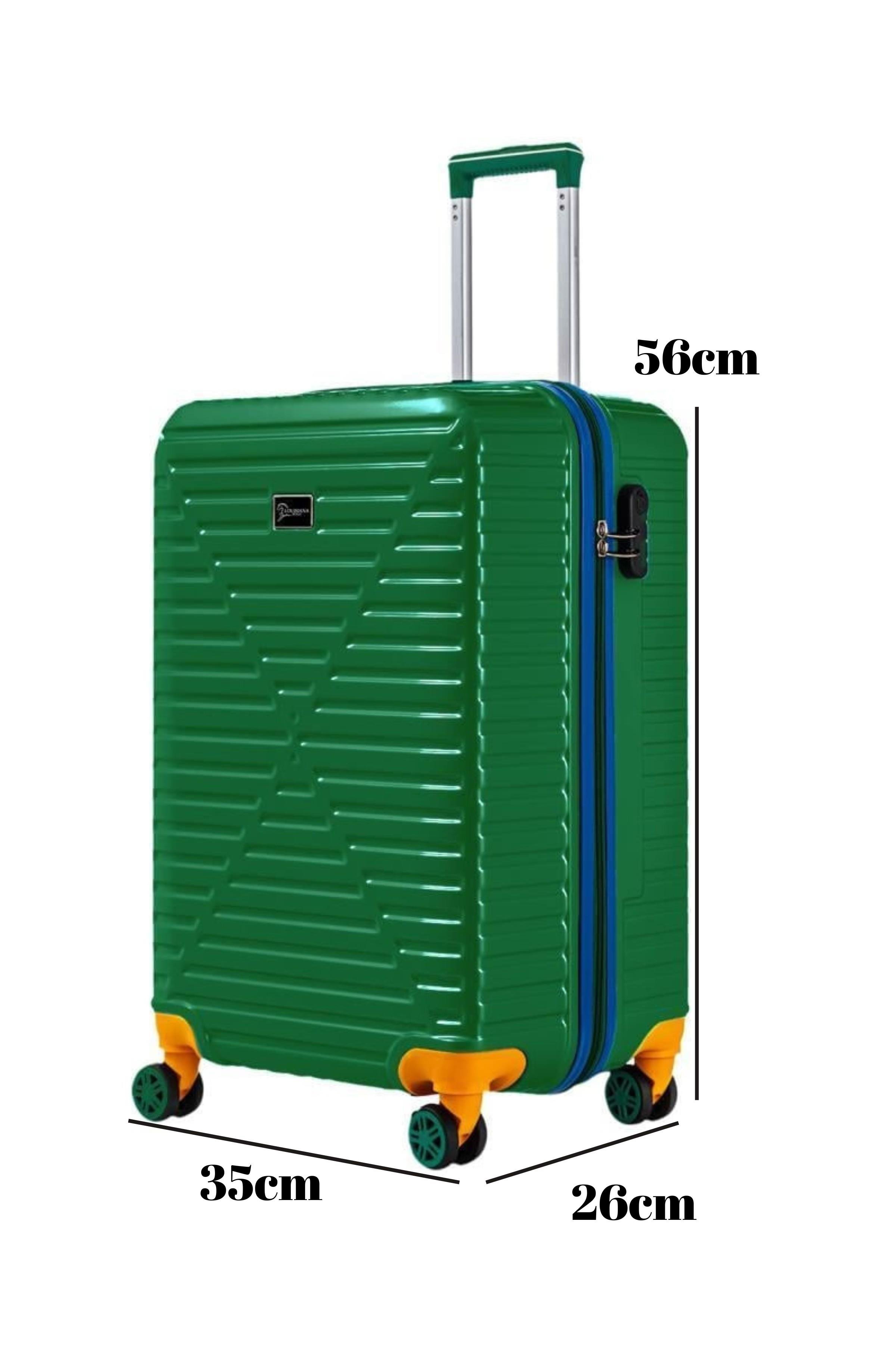 Kabin Boy %100 Polikarbon Valiz 4x2 Teker Yeşil 1088