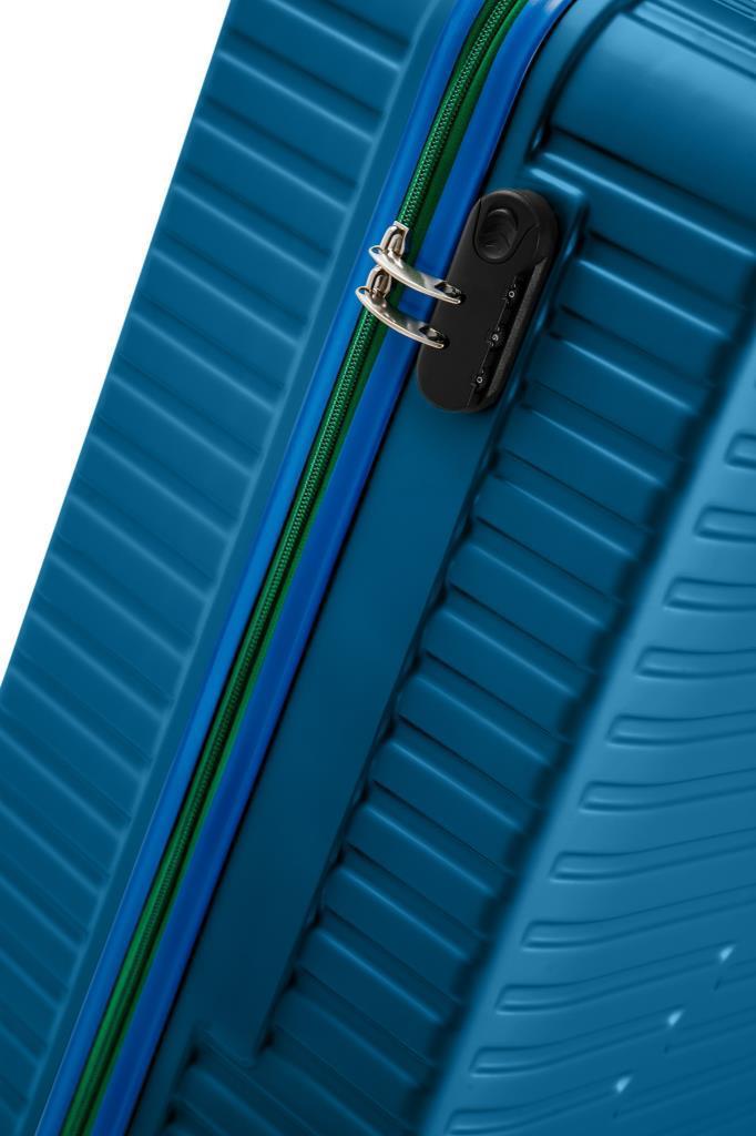 Kabin Boy %100 Polikarbon Valiz 4x2 Teker Mavi 1088