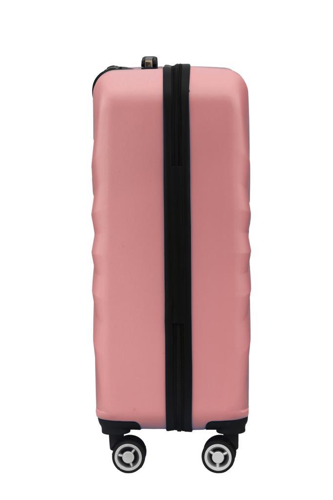 Kabin Boy %100 Polikarbon Valiz 4x2 Teker Rose 1809