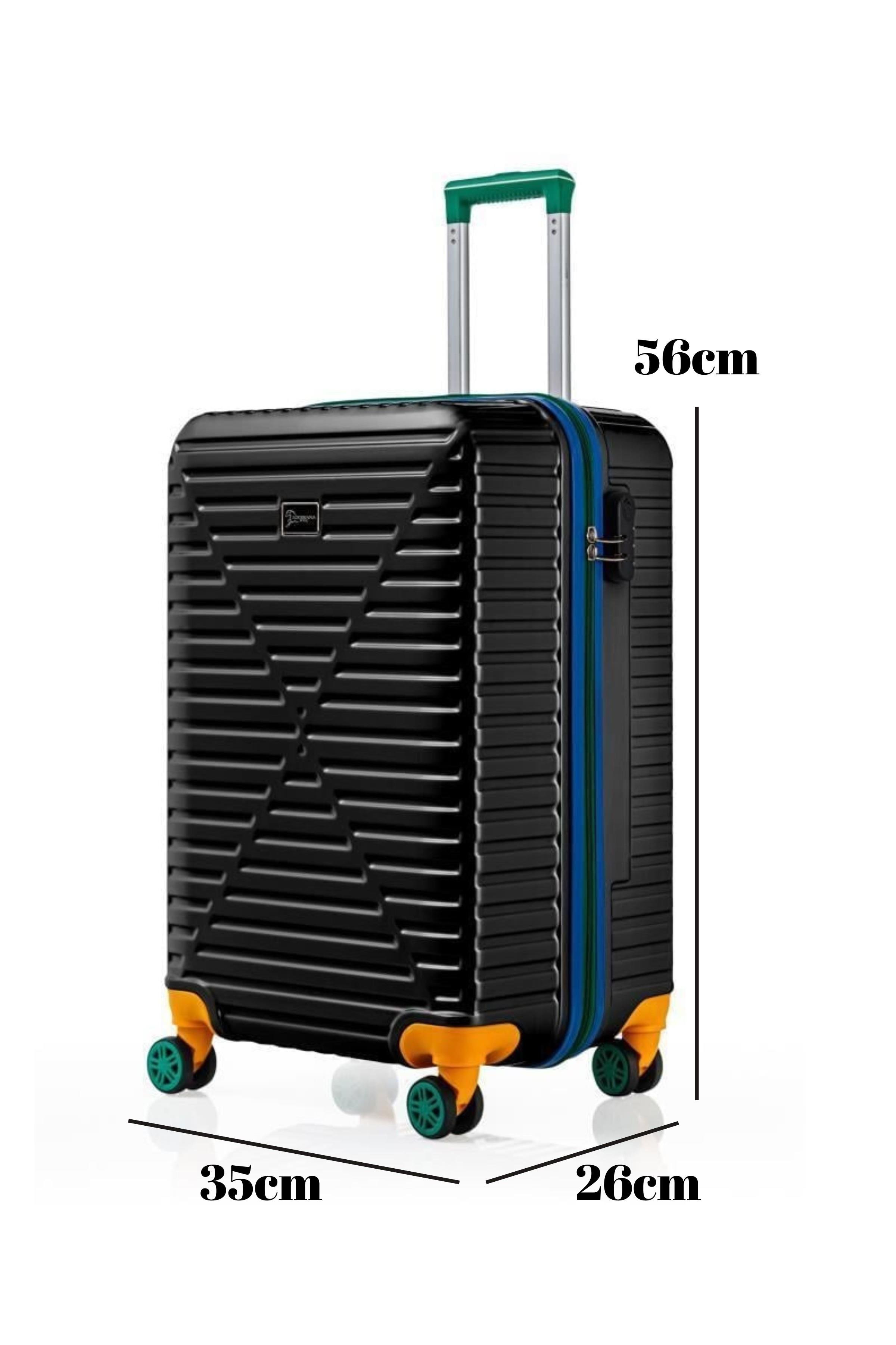 Kabin Boy %100 Polikarbon Valiz 4x2 Teker Siyah 1088