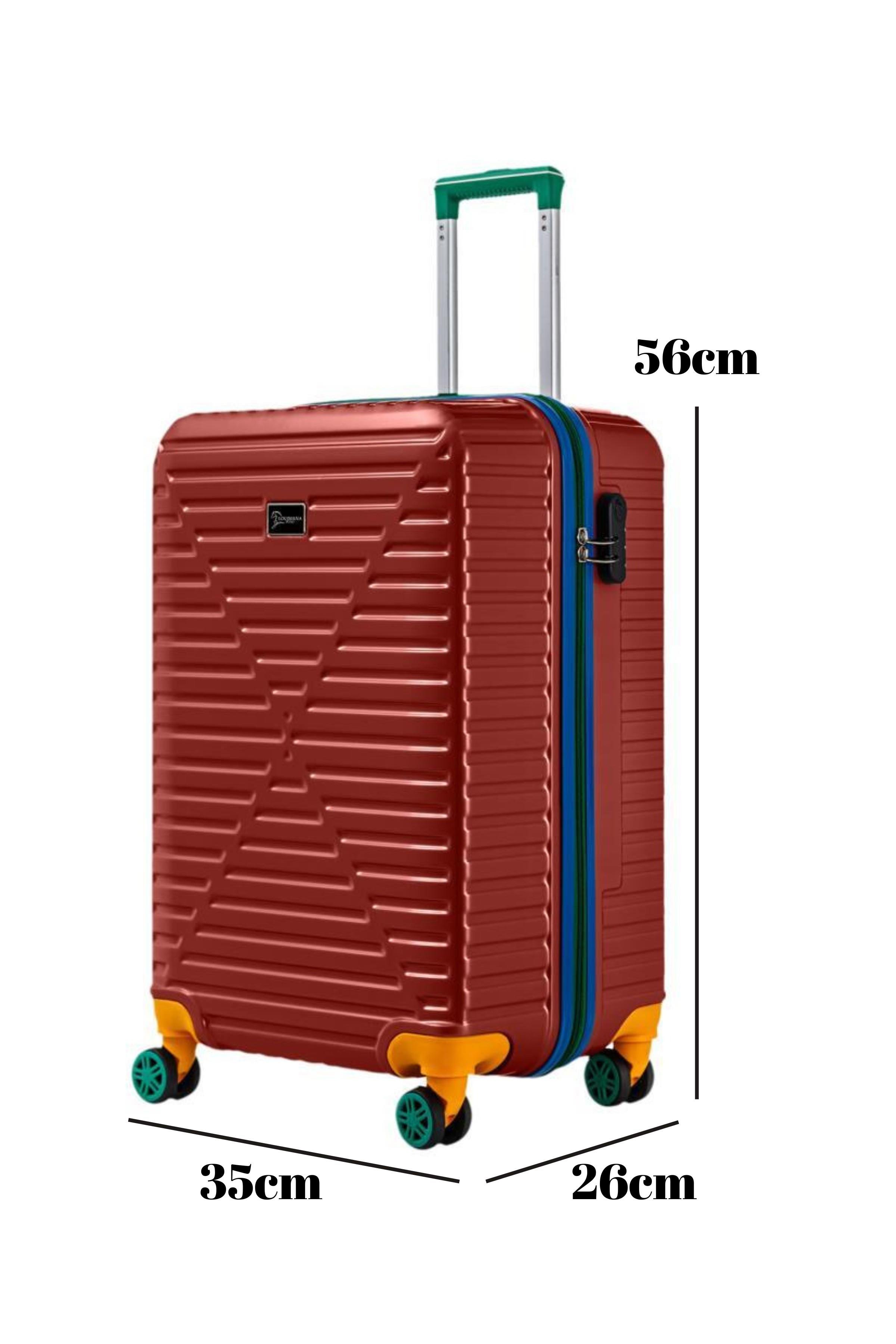 Kabin Boy %100 Polikarbon Valiz 4x2 Teker Bordo 1088