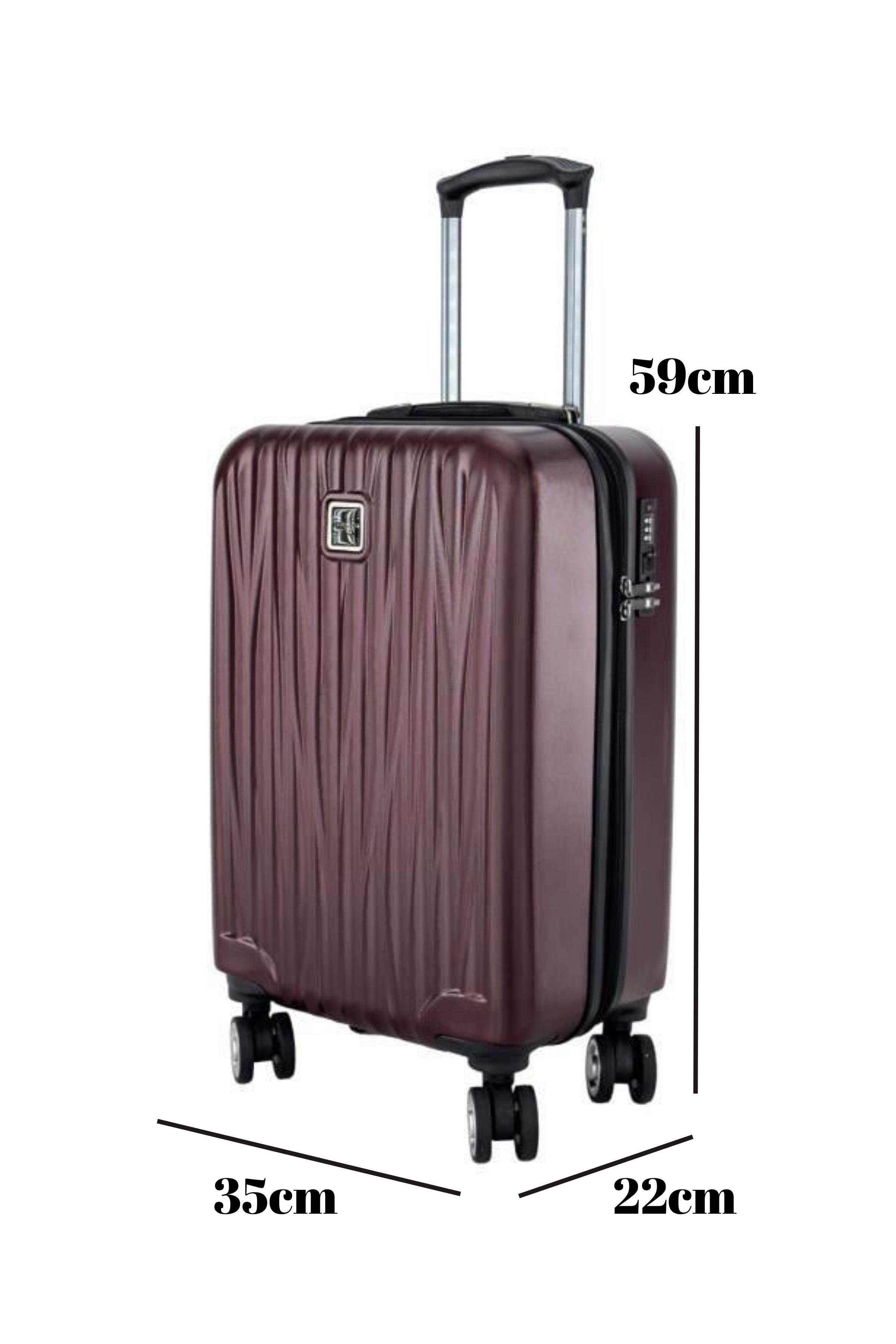 Kabin Boy %100 Polikarbon Valiz Bordo 1815