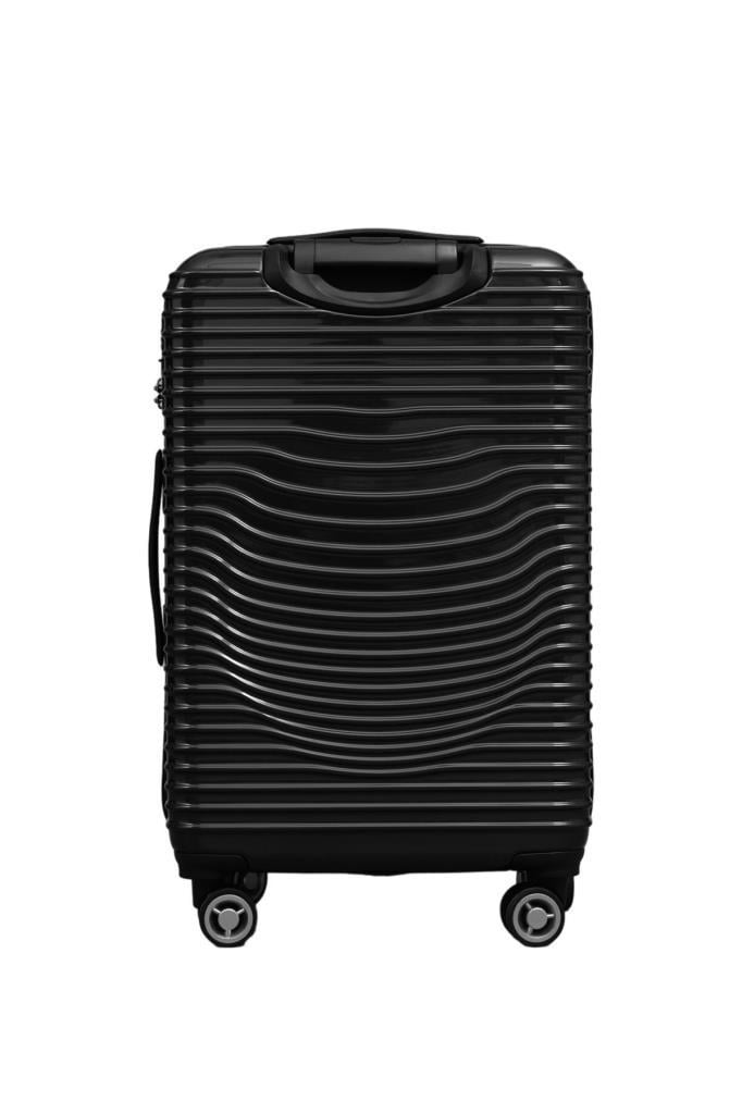 Kabin Boy %100 Polikarbon Valiz Parlak Siyah 1818