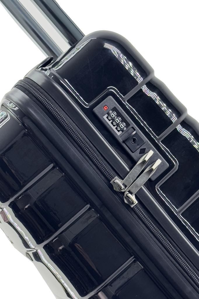 Kabin Boy %100 Polikarbon Valiz Parlak Siyah 1807