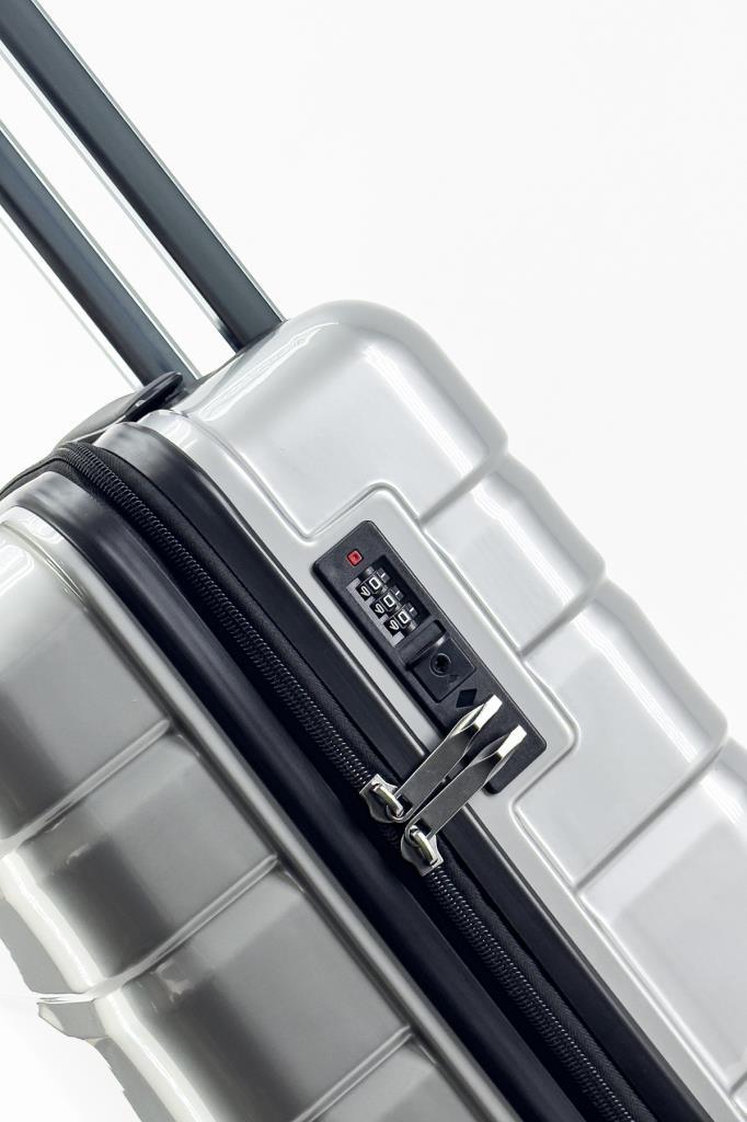 Kabin Boy %100 Polikarbon Valiz Parlak Gri 1807