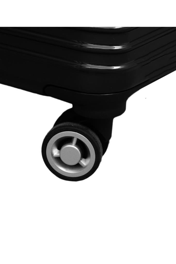 Kabin Boy %100 Polikarbon Valiz Parlak Siyah 1818