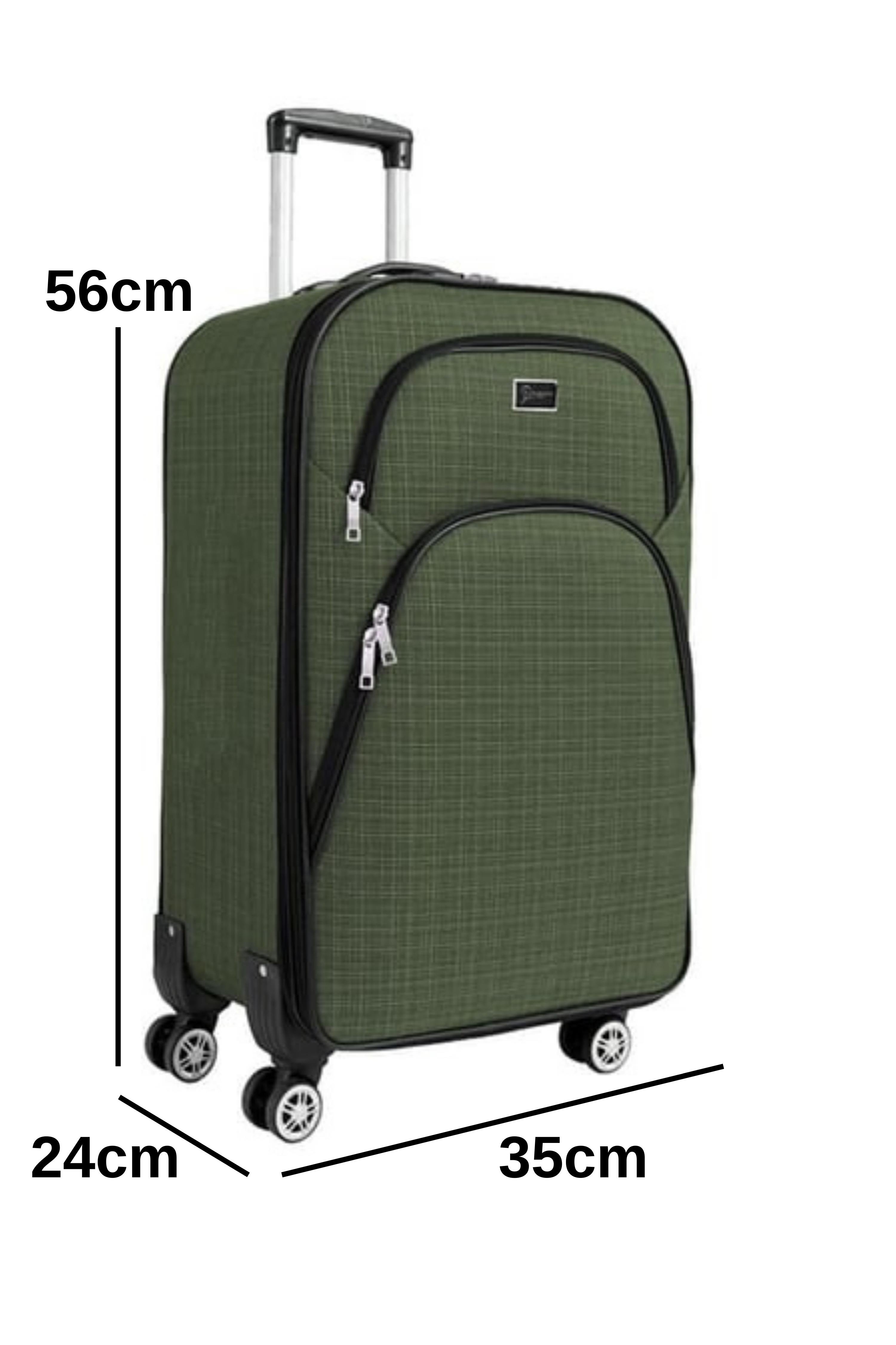 Kabin Boy 4 Teker Kumaş Valiz Haki 1081