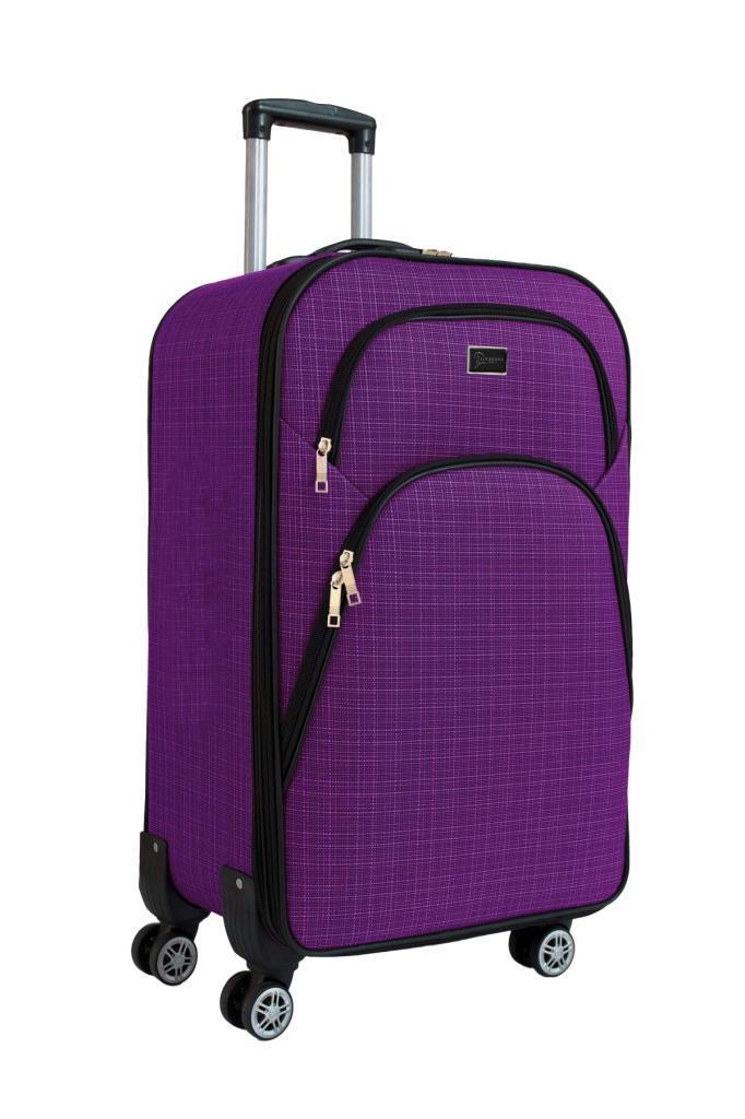 Kabin Boy 4 Teker Kumaş Valiz Mor 1081