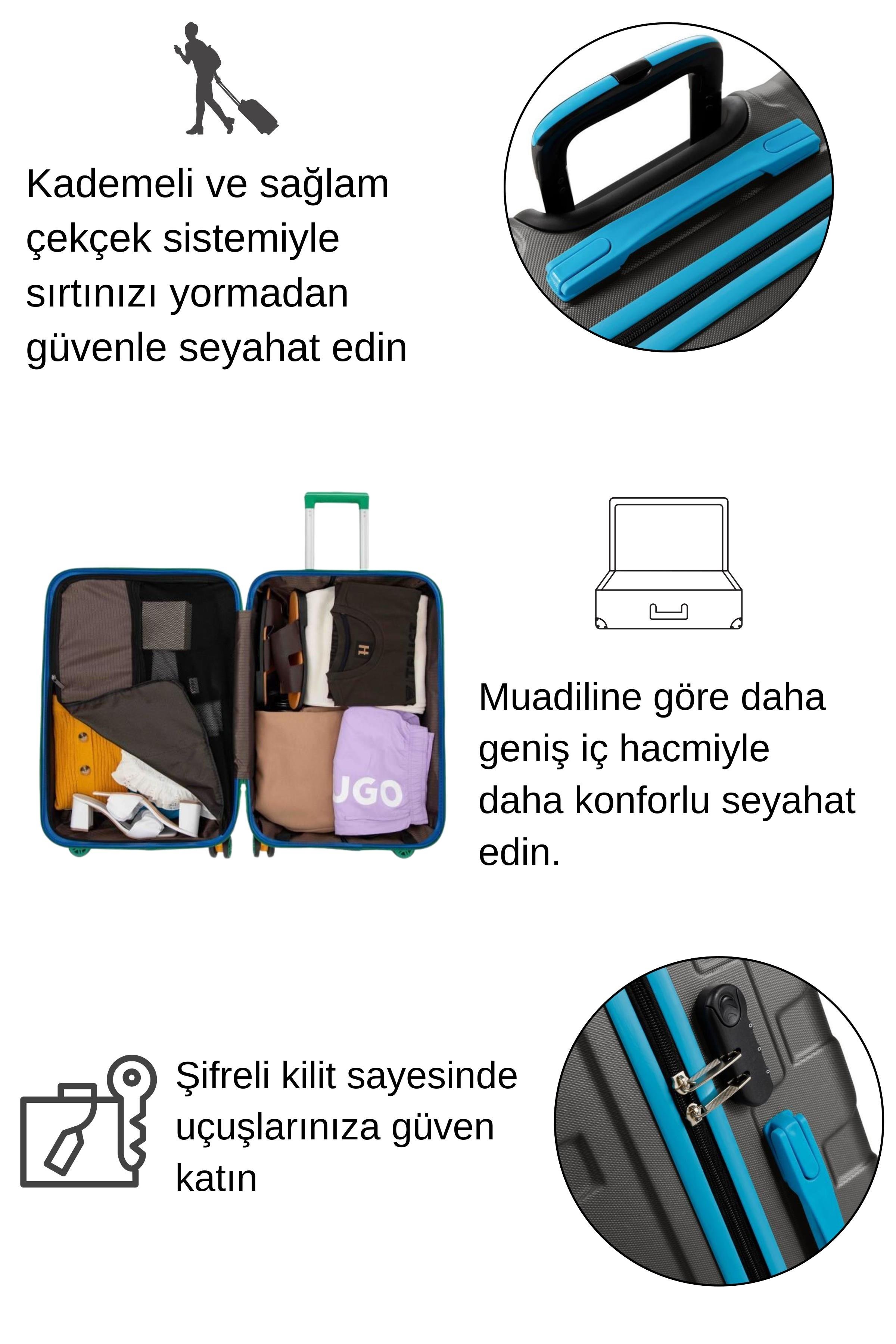 Kabin Boy Valiz 4x2 Teker Antrasit 1167