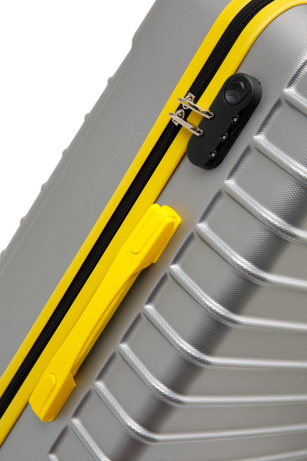 Kabin Boy Valiz 4x2 Teker Gri 1168