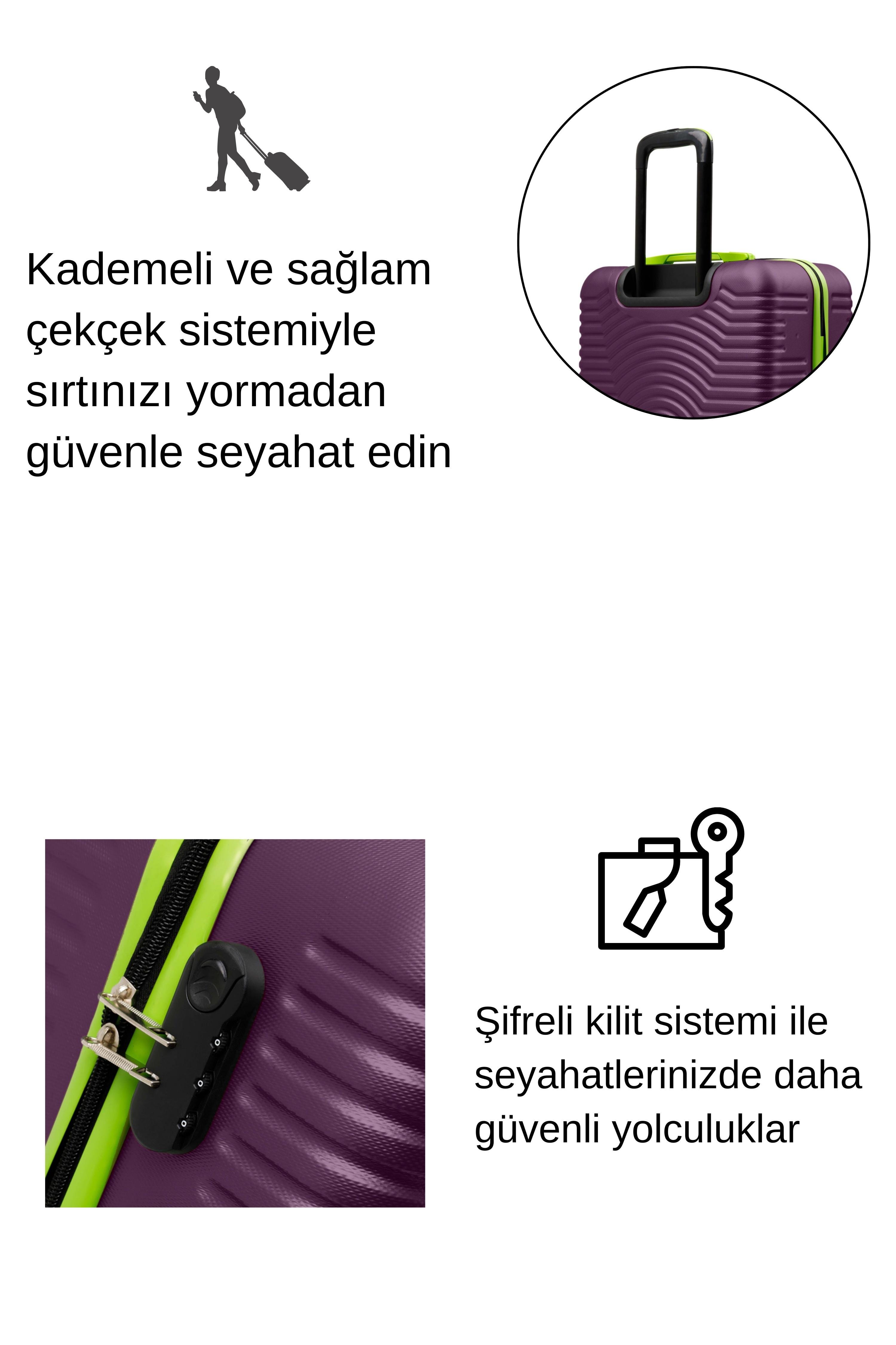 Kabin Boy Valiz 4x2 Teker Mor 1169