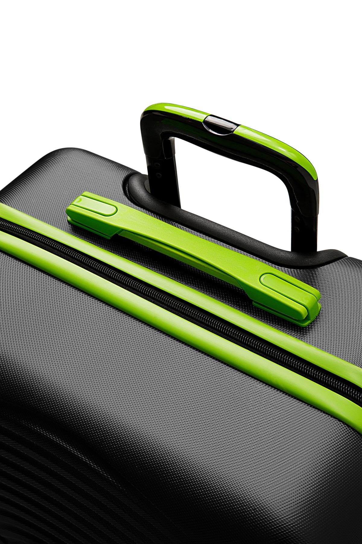 Kabin Boy Valiz 4x2 Teker Siyah 1169