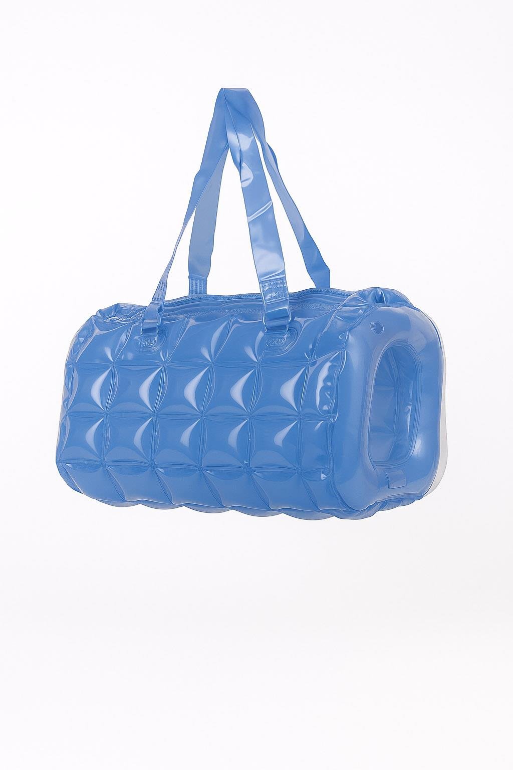 Kadın Plaj Çantası Mavi Şişme Omuz Çanta Plj04