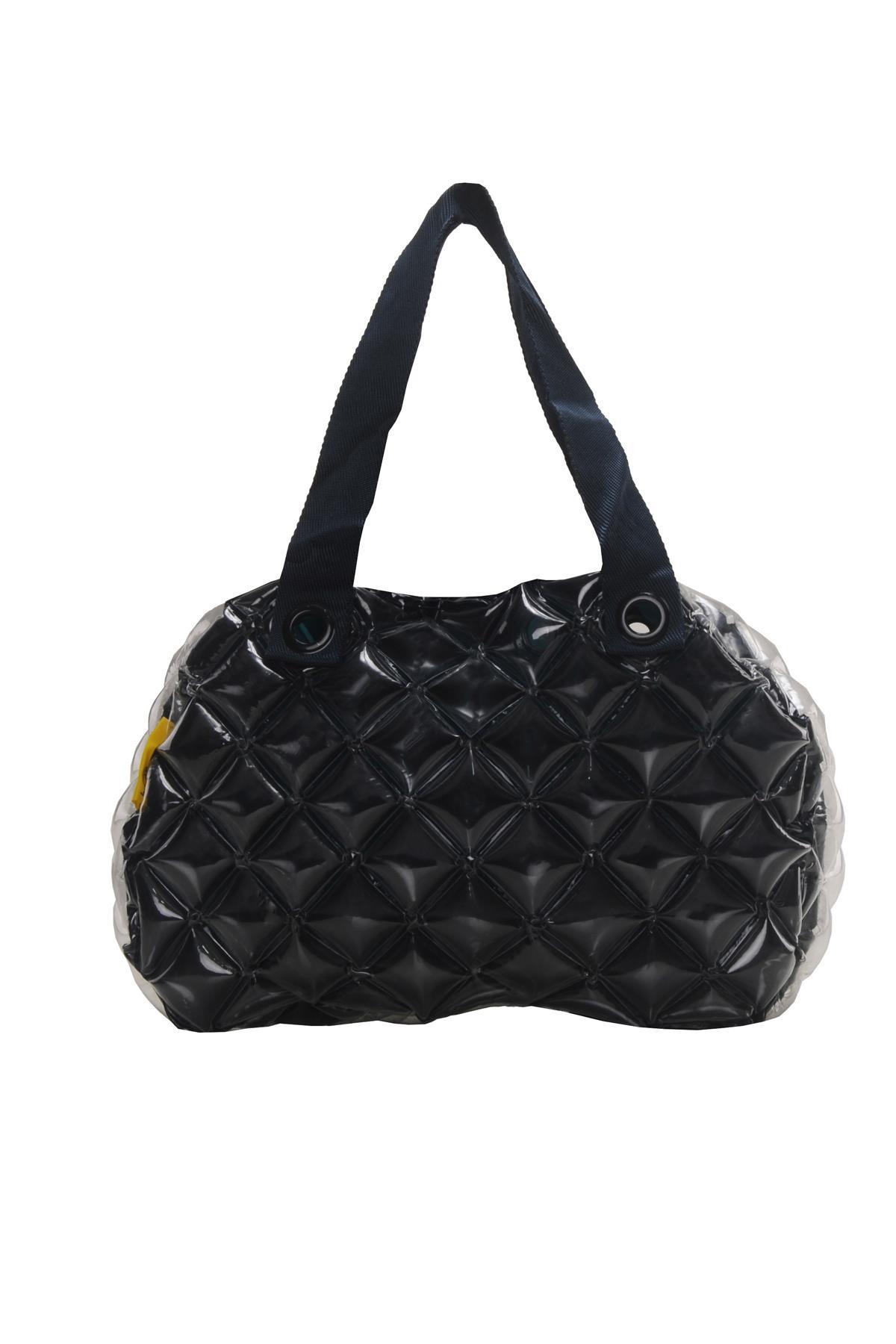 Kadın Plaj Çantası Petrol Yeşili Şişme Omuz Çanta Plj08