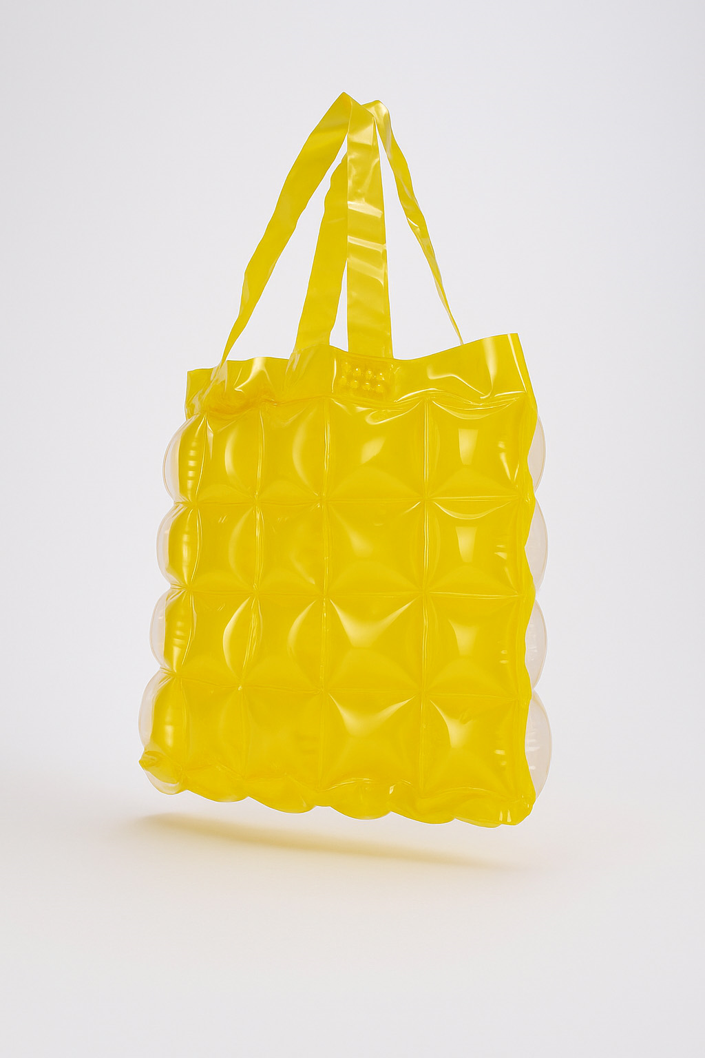 Kadın Plaj Çantası Sarı Şişme Omuz Çanta Plj01