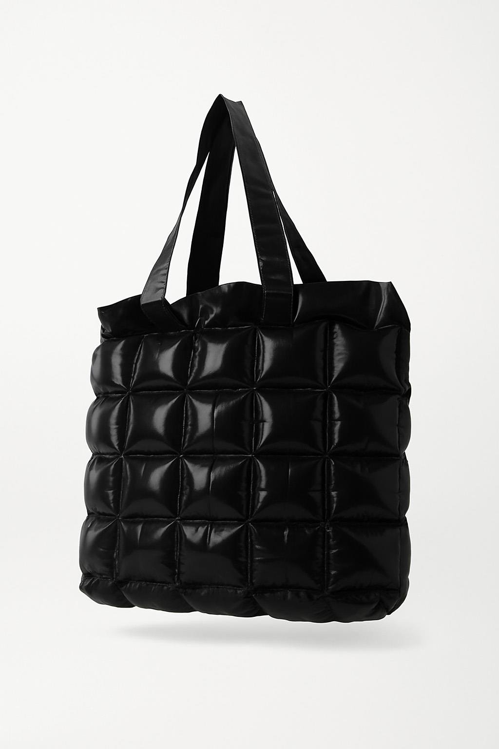 Kadın Plaj Çantası Siyah Şişme Omuz Çanta Plj01