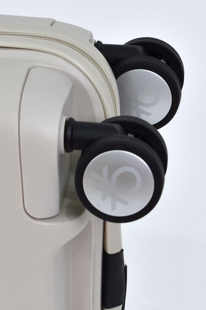 Kırılmaz Polipropilen 2'li Valiz Seti Büyük Boy - Kabin Boy Bej BNT1000