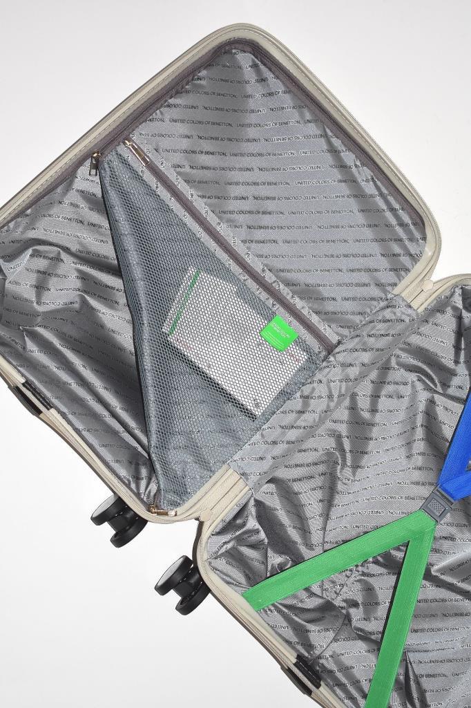 Kırılmaz Polipropilen 2'li Valiz Seti Büyük Boy - Orta Boy Bej BNT1000