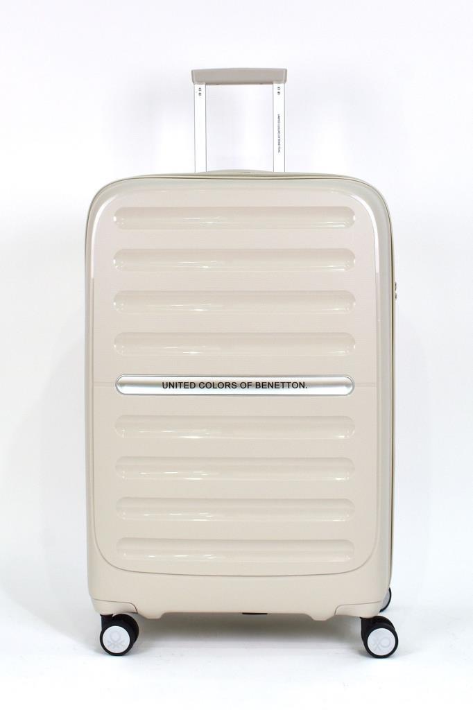 Kırılmaz Polipropilen 2'li Valiz Seti Büyük Boy - Kabin Boy Bej BNT1000