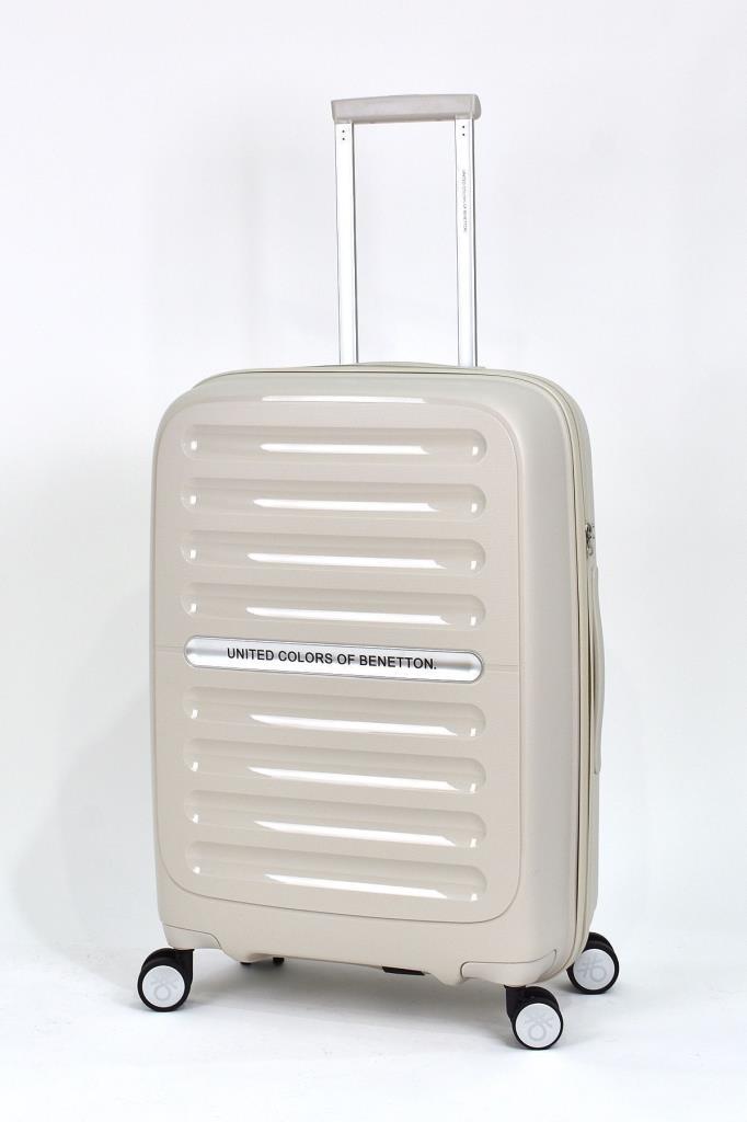 Kırılmaz Polipropilen 2'li Valiz Seti Büyük Boy - Orta Boy Bej BNT1000