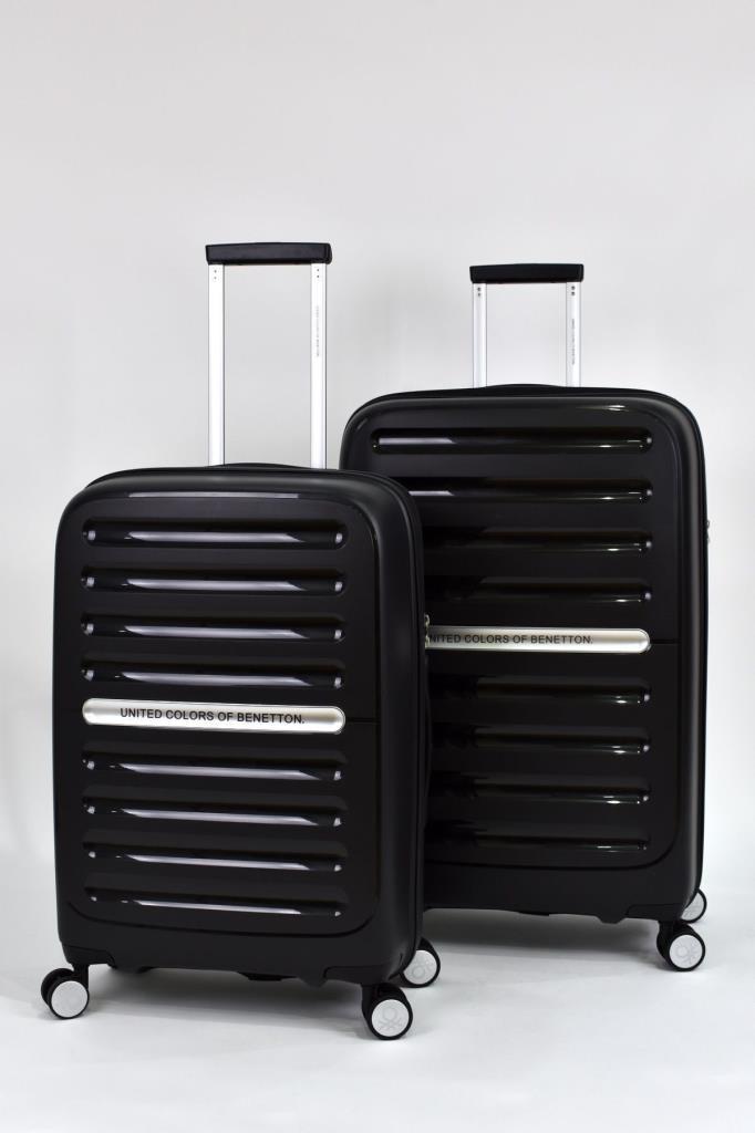 Kırılmaz Polipropilen 2'li Valiz Seti Büyük Boy - Orta Boy Siyah BNT1000