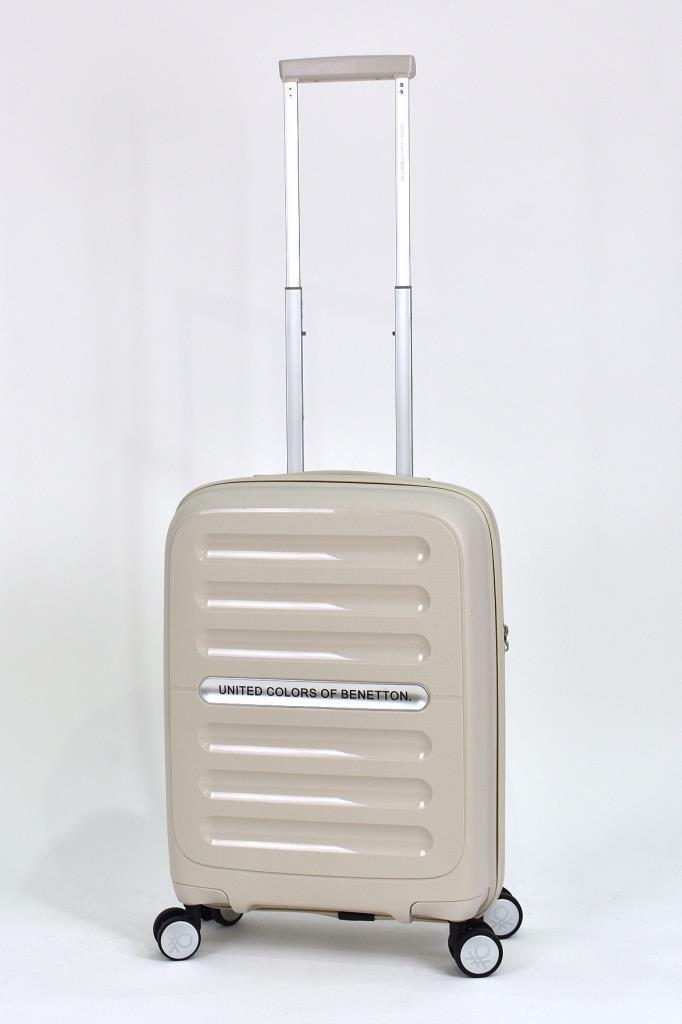 Kırılmaz Polipropilen 2'li Valiz Seti Orta Boy - Kabin Boy Bej BNT1000