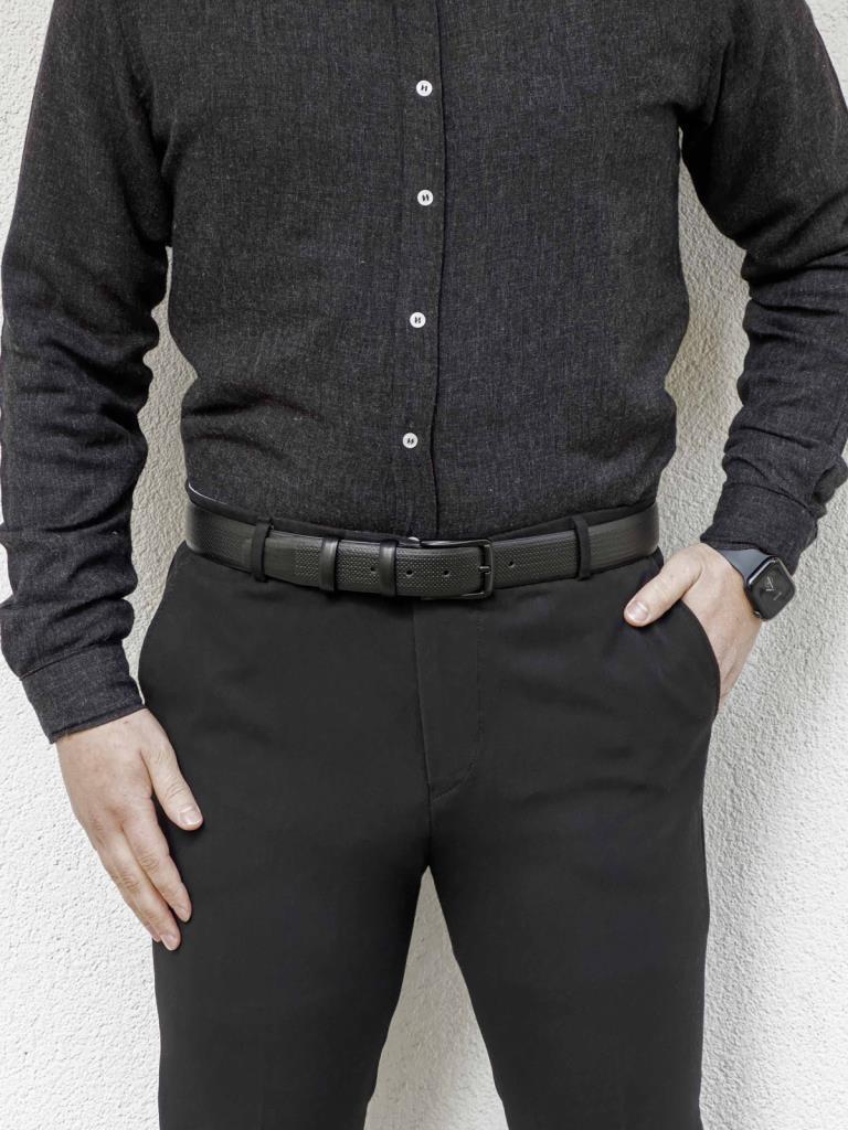 Kırılmaz Suni Deri Erkek Klasik Kemer Siyah 0154