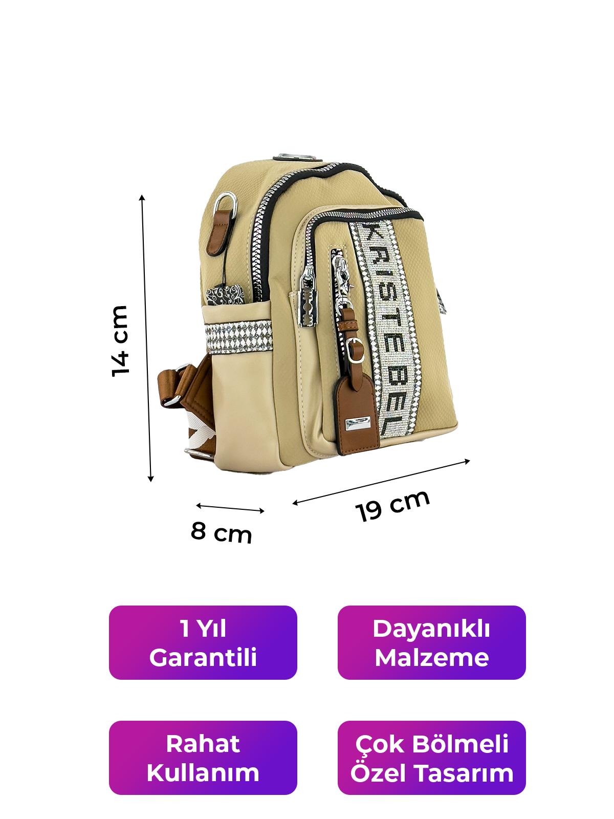 Kriste Bell Çapraz Askılı Kadın Çanta Taupe 26551